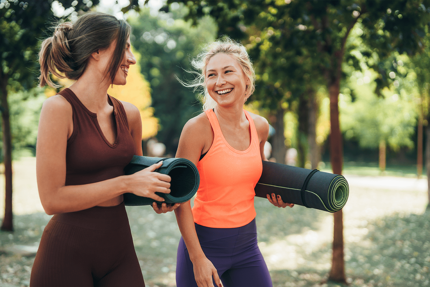 Women doing Yoga